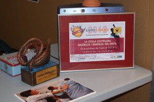 Detall del premi Ebre Liders 2012 a l'estand